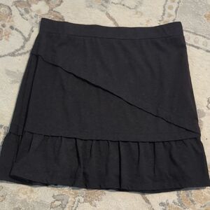Prana Black Layered Mini Skirt